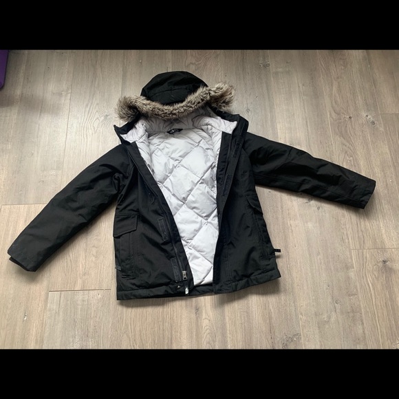 north face arctic swirl down parka